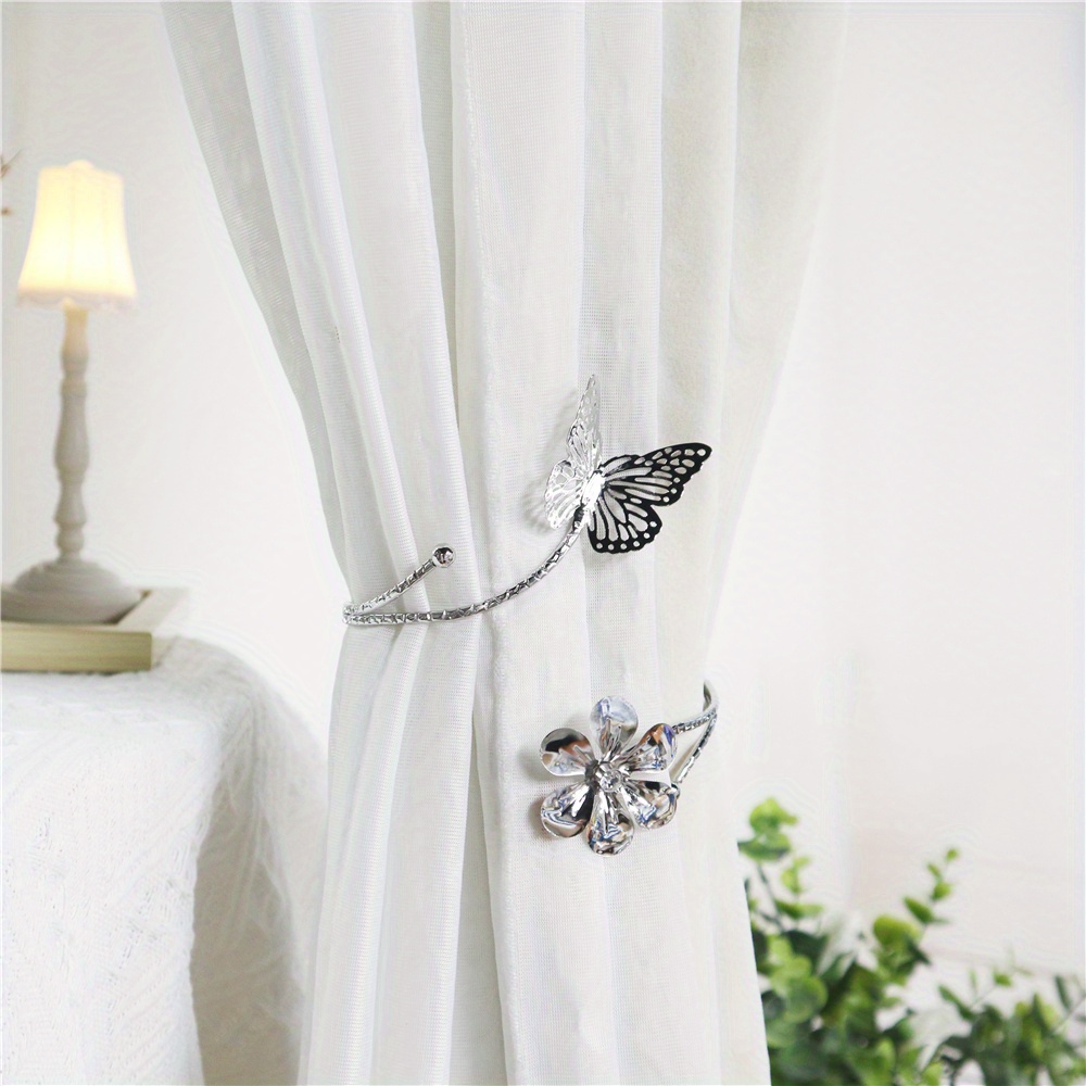 Flower Butterfly Metal Curtain Buckle Curtain Holdback Temu