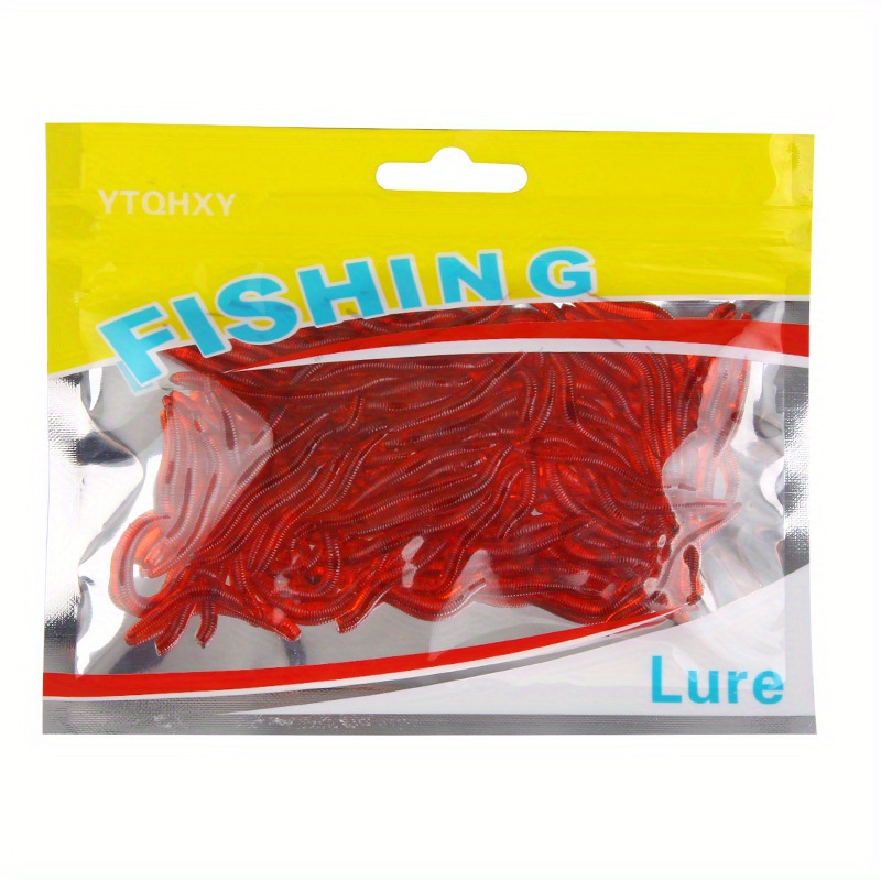 50Pcs Soft Plastic Worms Lure 3.5cm Silicone Swimbait Shad Grub Worm B –  9km-dwlife