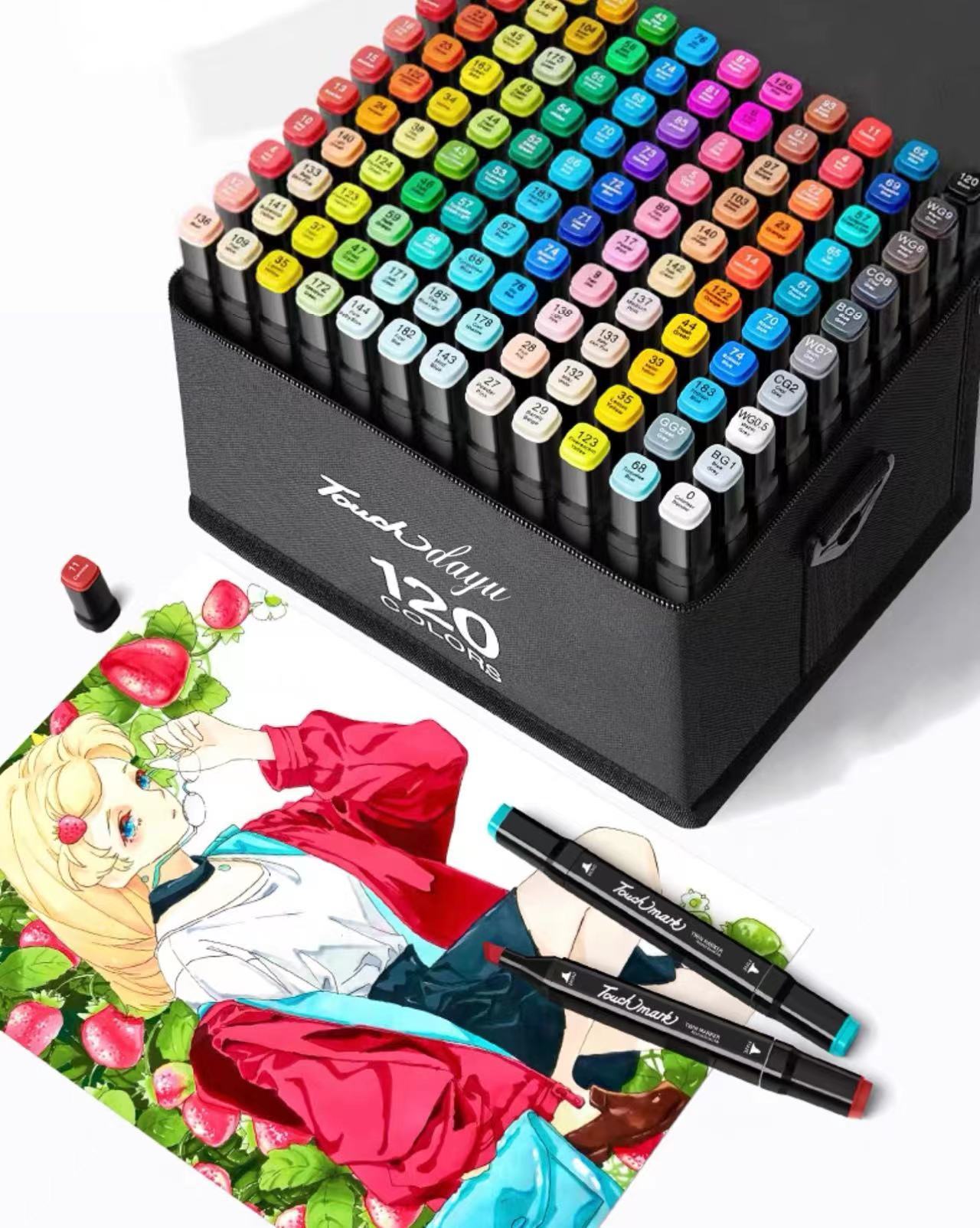 80/168/262 Colors Marker Pen Markers Set Sketch Set Manga - Temu