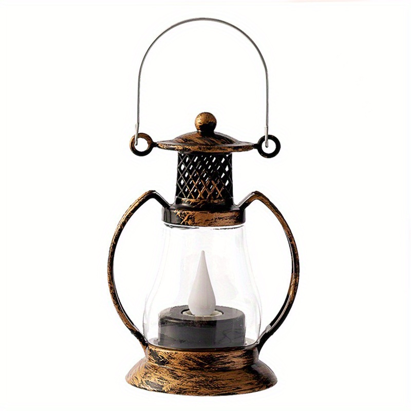 Retro Led Kerosene Lamp Night Light Table Lamp Bedside Light - Temu