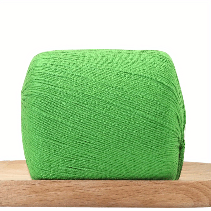 2pcs Green Series Mercerized Cotton Yarn, Soft Silky Comfortable Yarn For  Knitting T-shirt, Shawls And DIY Crafts, 40g/pc