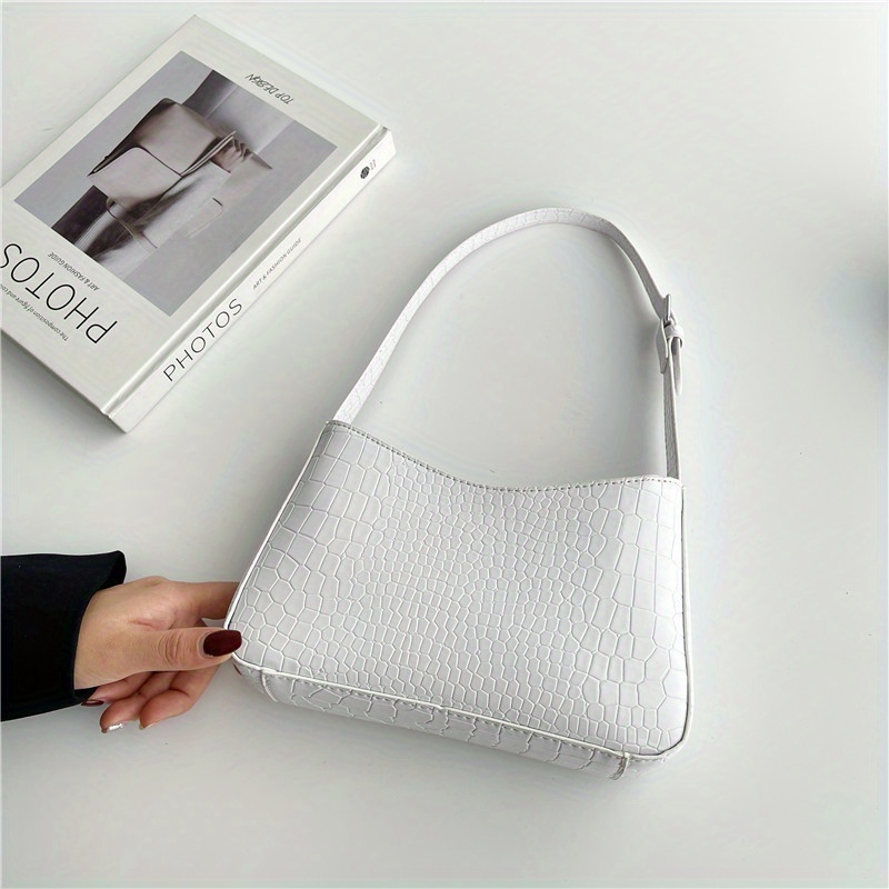 Brand Designer Women's PU Leather Shoulder Bag 2023 Trend Fashion Pink Blue  White Crossbody Bag Half Moon Bags Small Handbags - AliExpress