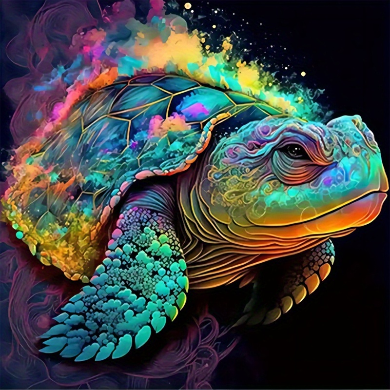 5d Diamond Painting New Flower Tortoise Colorful Home Decor Full  Square/round Mosaic Animal Sea Turtle Embroidery Wall Art