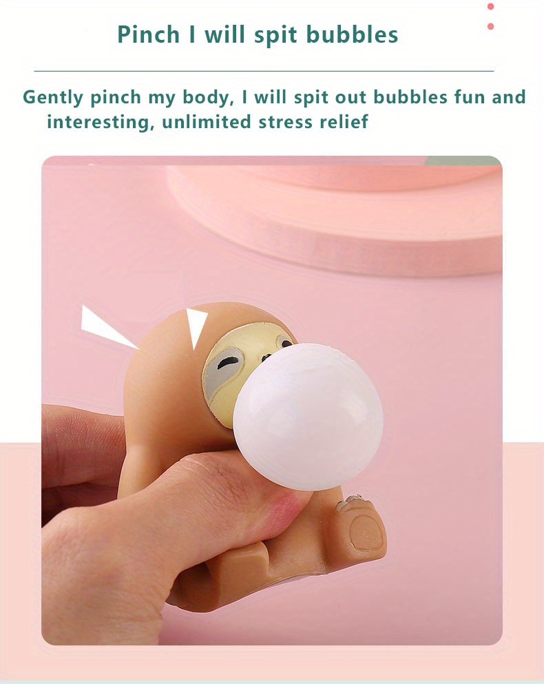 Squishy Toy Mignon Animal Squeeze Spit Bubble Toy Décompression Fidget  Antistress Stress Sensory Stress