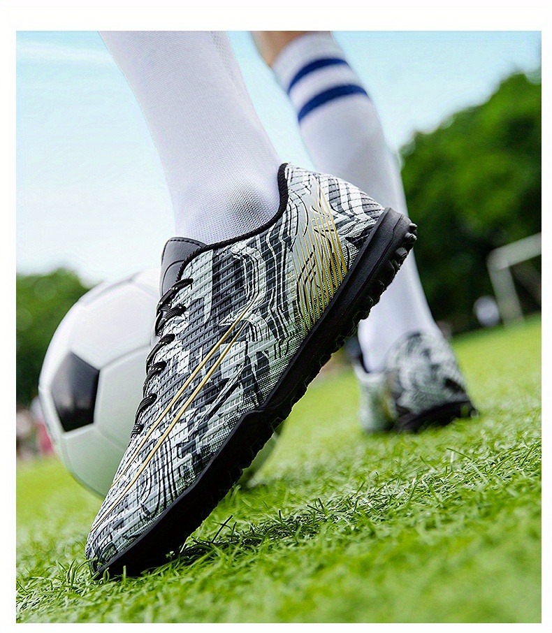 Men's Tf Soccer Cleats, Lightweight Non Slip Sport Shoes For Football ...
