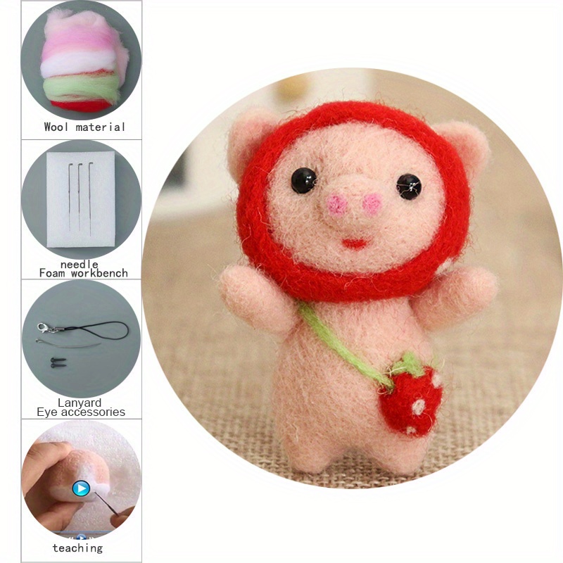 Pippin the Pig Needle Felting Kit