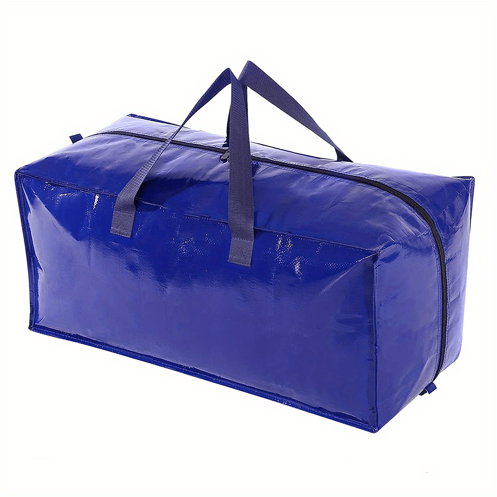 Bolsas de mudanza Kiffun azules, resistentes, con cremalleras, asas y  correa mochila, fácil embalaje y almacenamiento de ropa y mantas, 6 bolsas