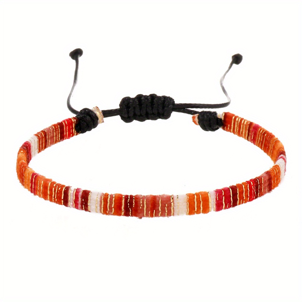 Colorful Woven Bracelet Anklet for Men