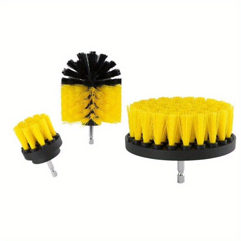 Auto Detailing Drill Brush Set, 4pcs Wheel Cleaner Brushes, Car Cleaner  Wash Brush Supplies Kit for Tire, Car Mats, Floor Mat, Bathroom and Auto  Power