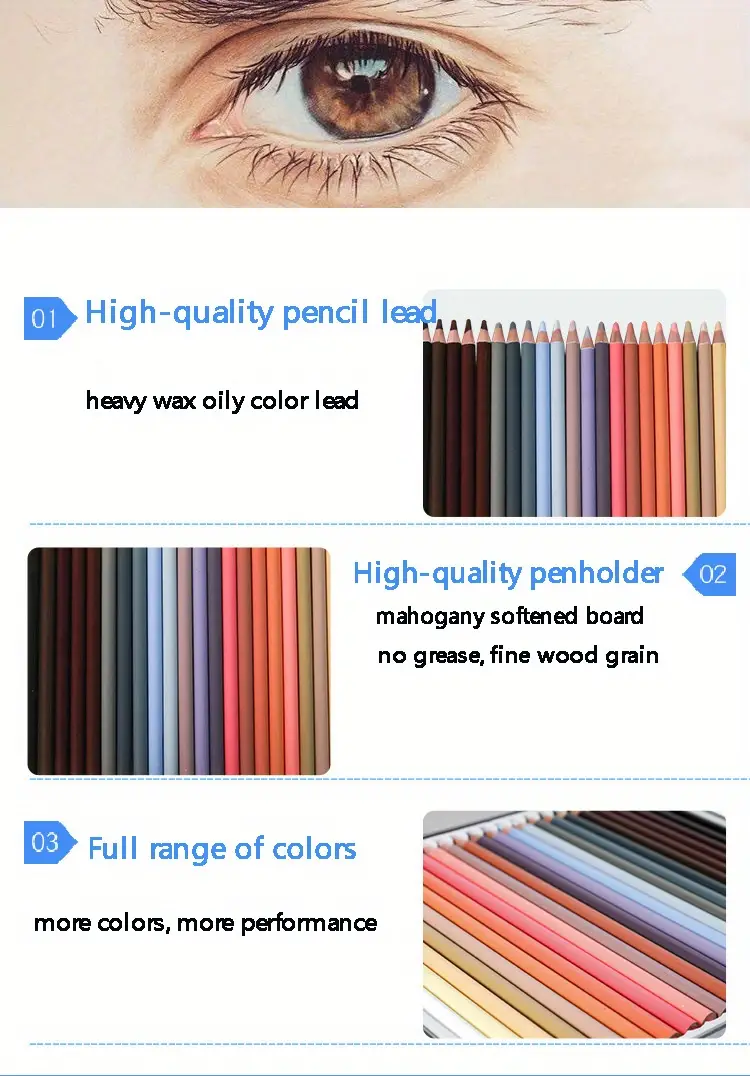 24 Colors Character Colored Pencils Painting Skin Lead Set Colored Pencil  Portrait Hand-painted Art Painting Supplies - Temu United Arab Emirates