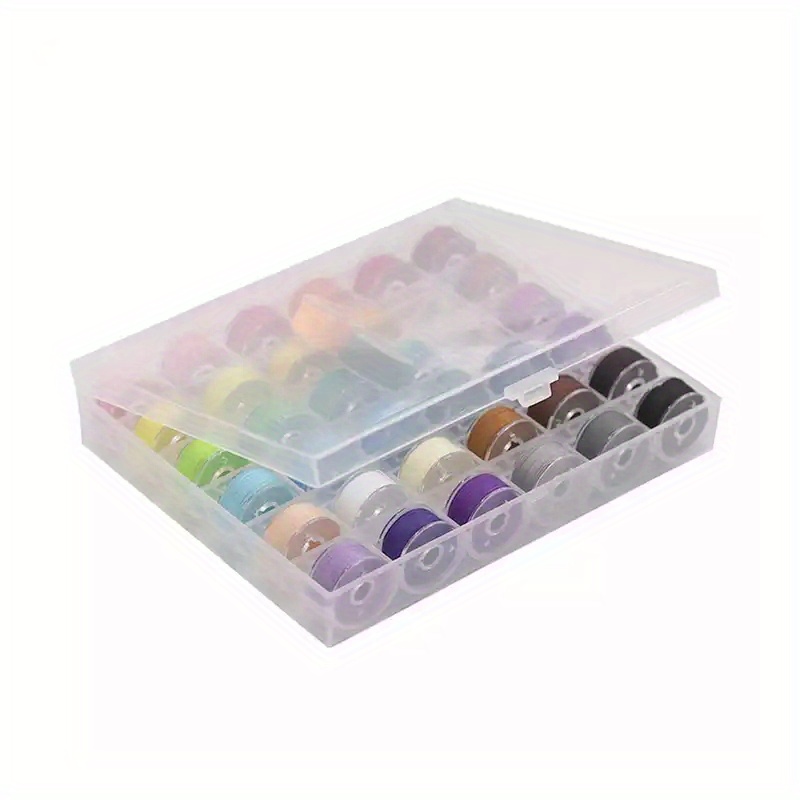 Assorted Colors Bobbins Polyester Sewing Thread Set Holder - Temu