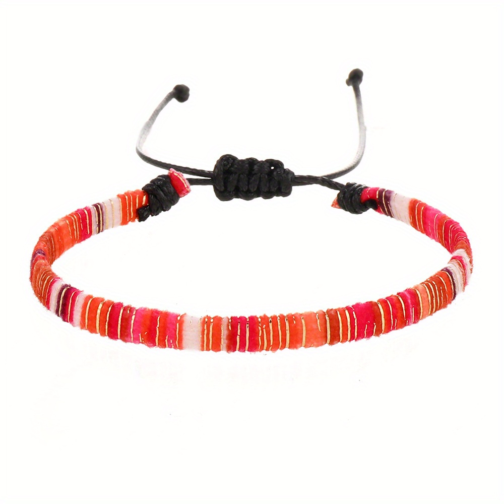 Colorful Woven Bracelet Anklet for Men