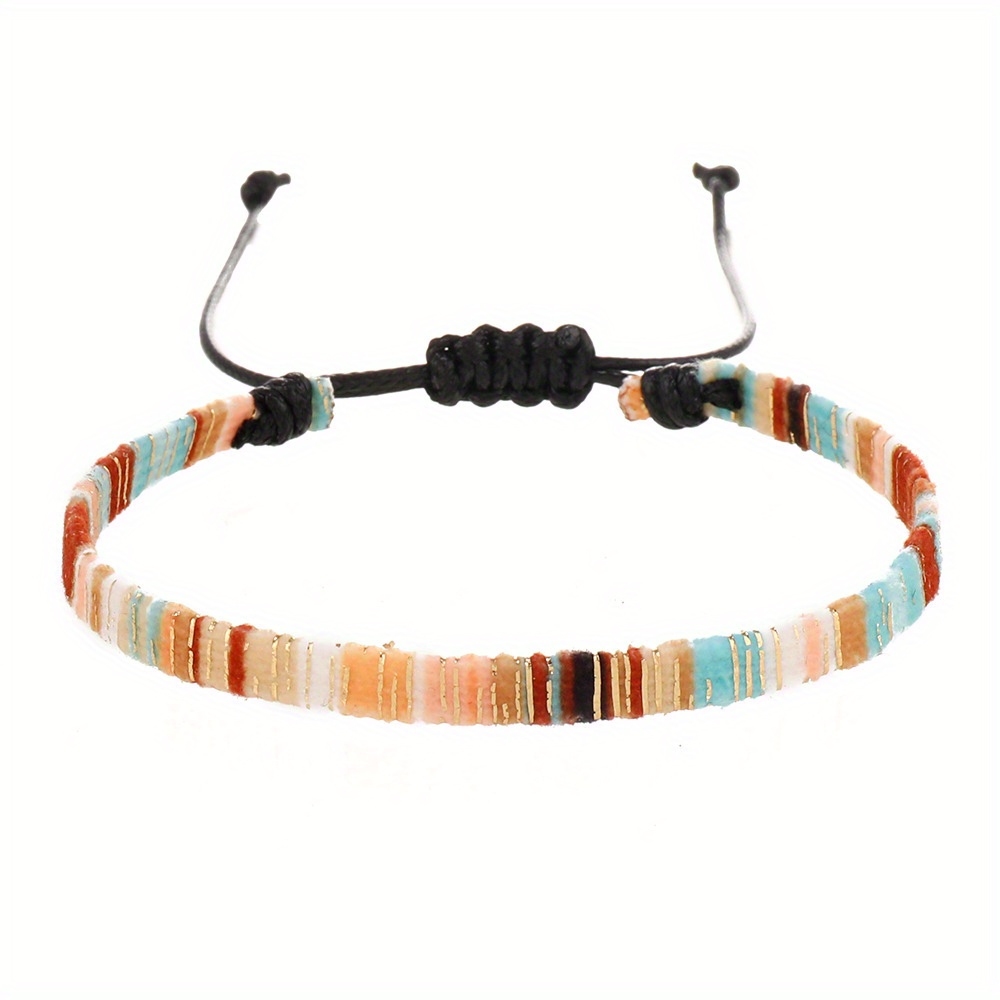Colorful Woven Bracelet Anklet for Men
