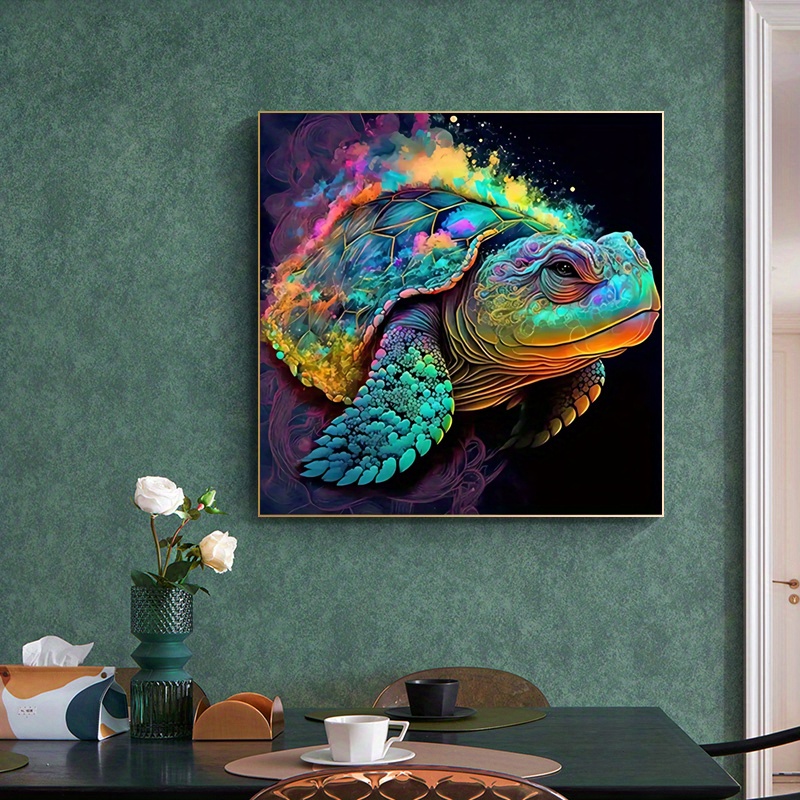 Sea Turtle Diamond Painting DIY Artistic Colorful Design Embroidery Wall  Display