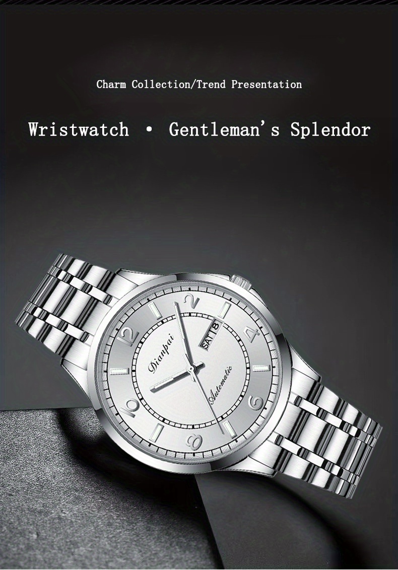 Business Casual Mens Watch Mechanical Watch Automatic Waterproof Watch