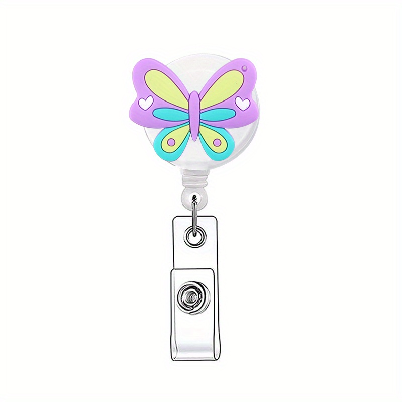 Butterfly Retractable Badge Holders Cute Nursing Badge Reel - Temu