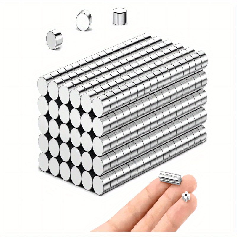 100Pcs Small Magnets 5X2 Mm Mini Tiny round Magnets Micro Magnets for  Crafts