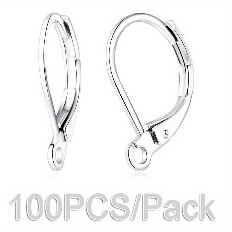 Silvery Jewelry Earring Bail Clasps Earrings Making Material - Temu