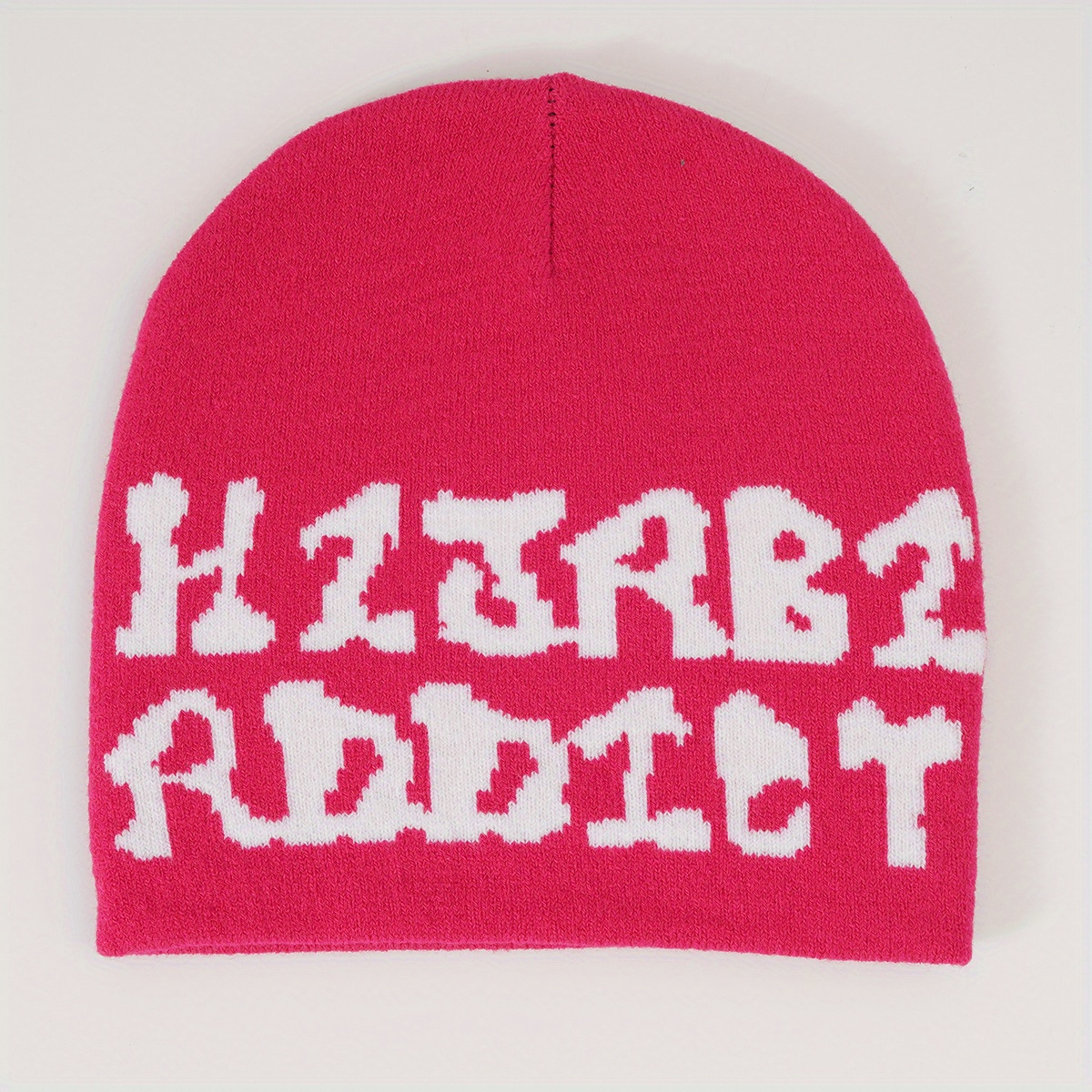Letter Knitted Hat Breathable All-match Beanie Hat Woolen Hat