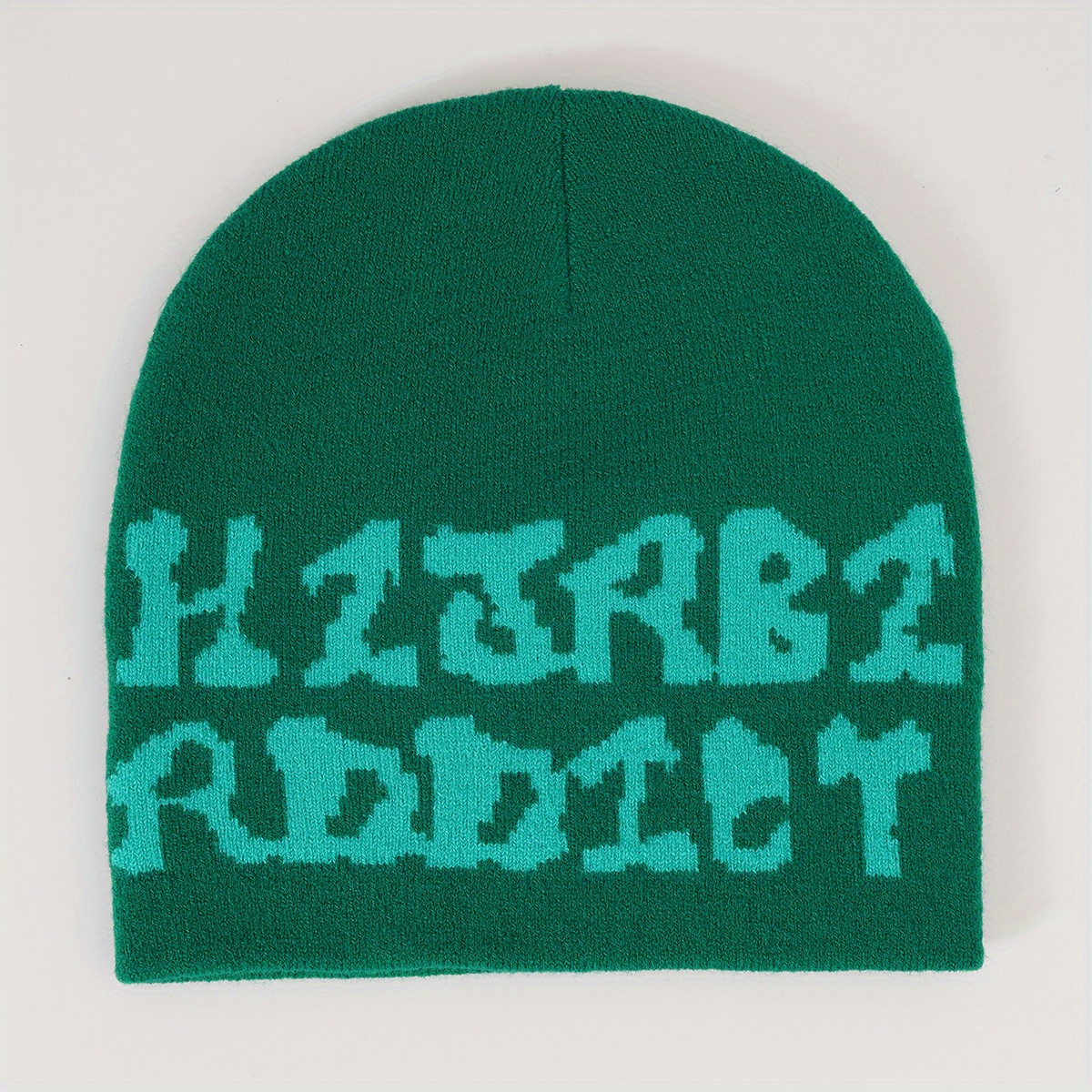 Letter Knitted Hat Breathable All-match Beanie Hat Woolen Hat