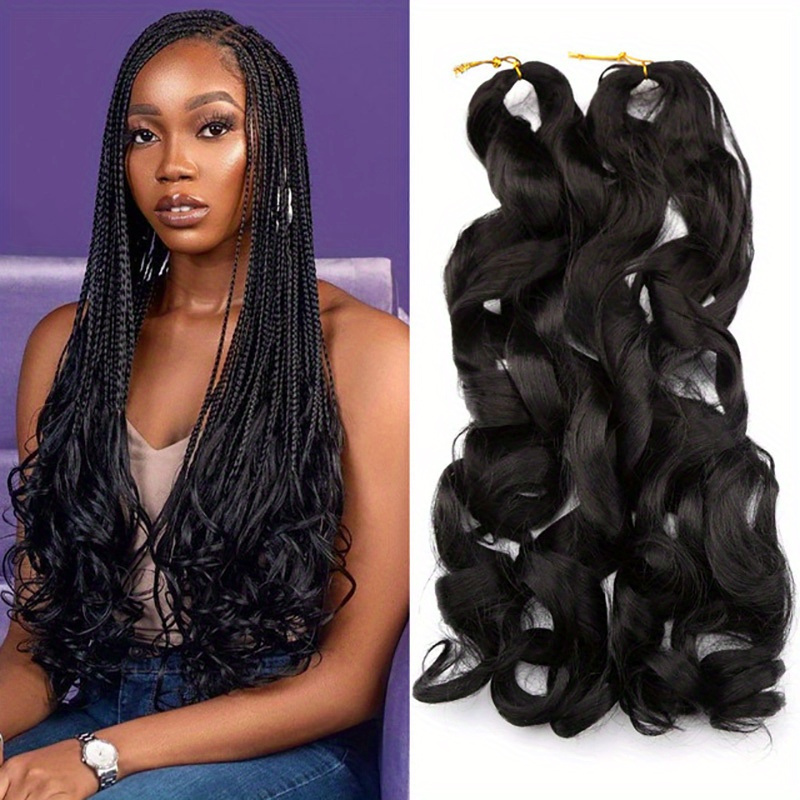 Ombre Silky French Curl Wavy Braids Wave Crochet Braid Hair Extensions  Spiral Curls Loose Wave Curly Braiding Hair - China French Curls and French Curl  Braiding Hair price