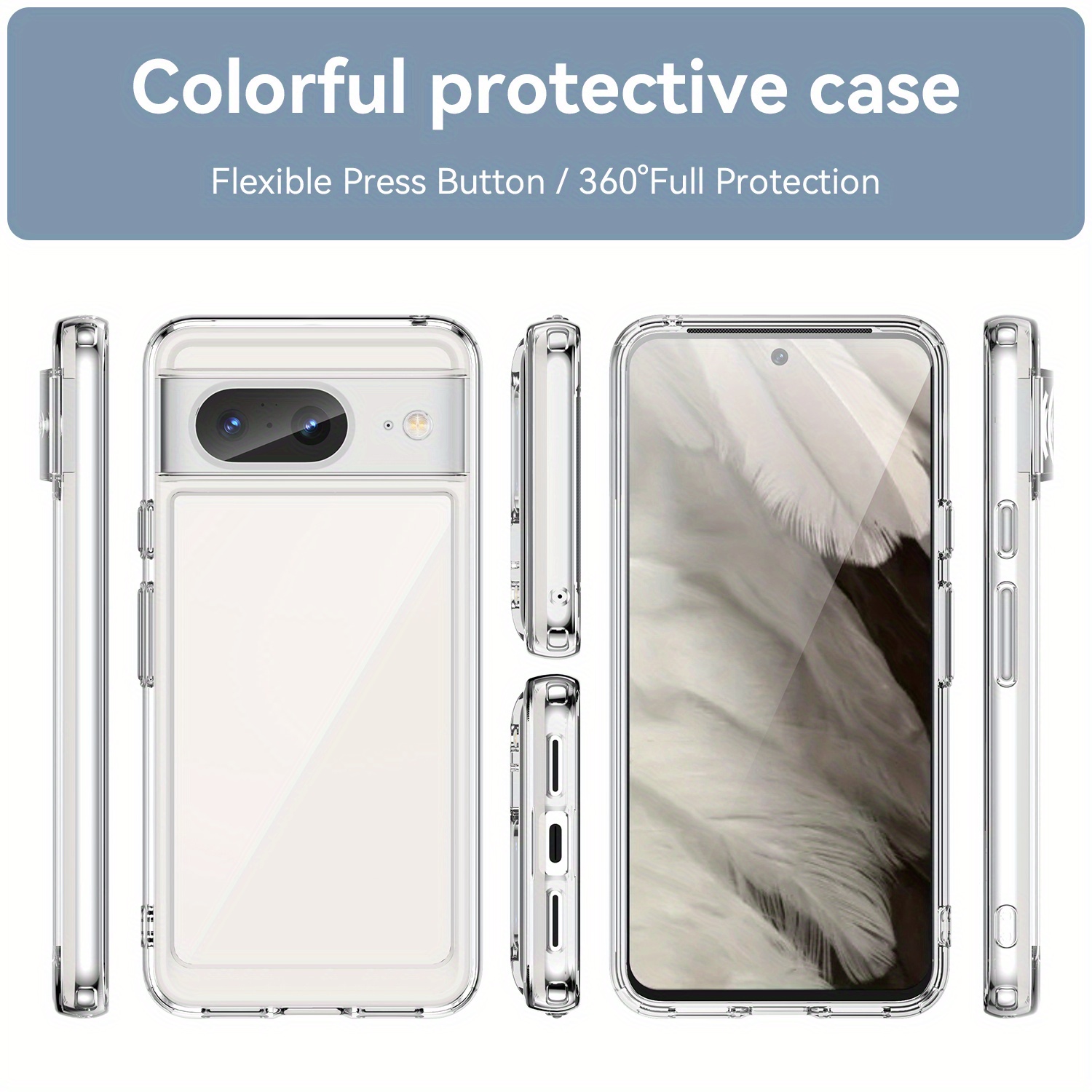 anti yellow anti scratch clear acrylic phone case for 8 8 pro 5g protect your phone with style details 1