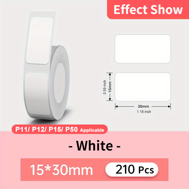 Marklife-Étiquette continue de longueur d'étiquette définie par  l'utilisateur, papier thermique P12