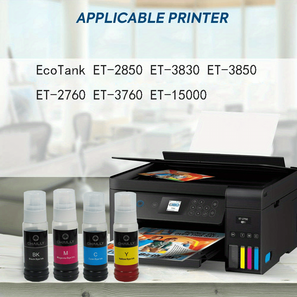 Sublimation Ink for Epson ET-2400 ET-2800 ET-2803 ET-2720 ET-2760 ET-2750  ET2850 ET-15000 EcoTank Printer 