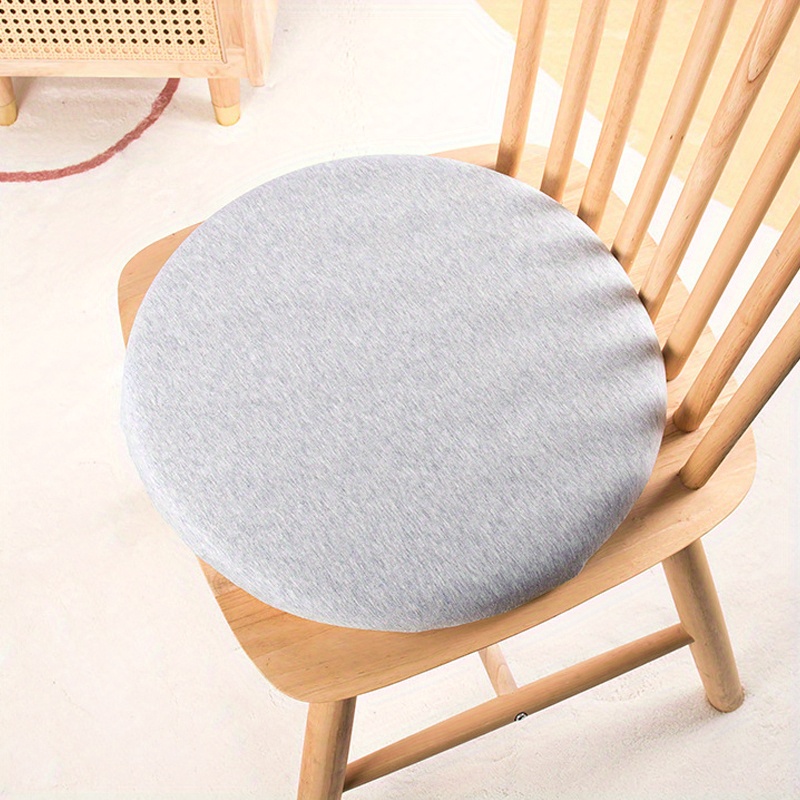 Round Cushion Mat Knitted Cotton Chair Cushion, Memory Foam Seat