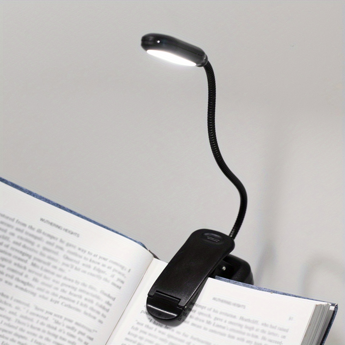 1 pz. Luce per libri a clip lampada da lettura flessibile - Temu Switzerland