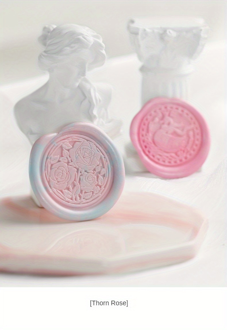 3d Embossed Rose Wax Seal Kit Perfect For - Temu