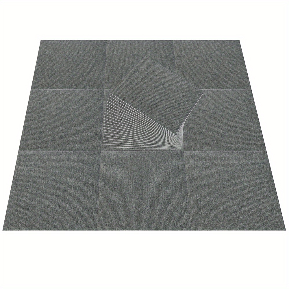 Carpet Floor Tiles With Adhesive Stickers Diy Size Square - Temu