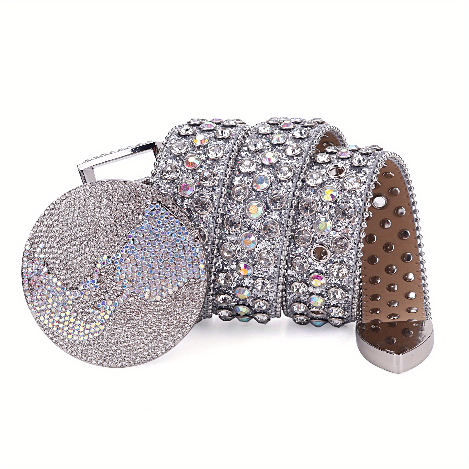 Marilyn Rhinestone Belt Silver / S M