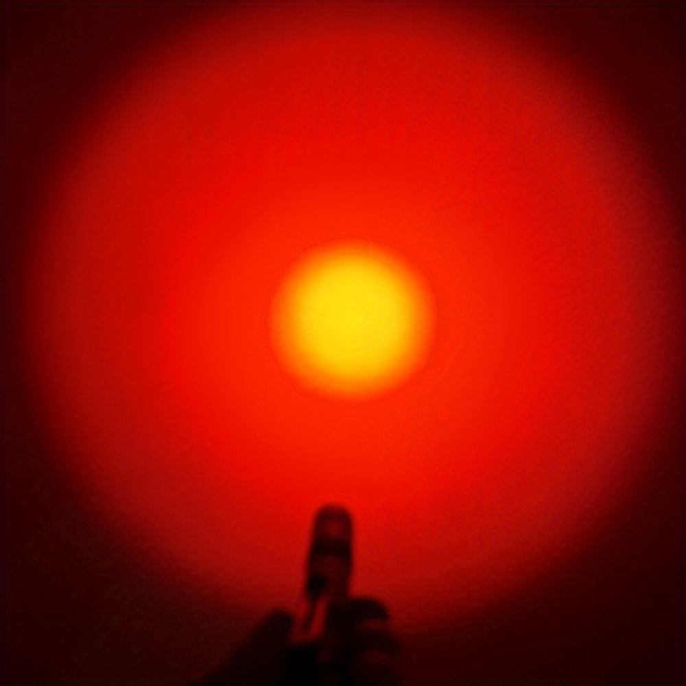 Linterna LED roja de un solo modo, mini linterna roja, LED de alta potencia  1 modo linterna de luz roja antorcha de luz roja para astronomía