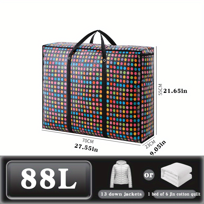 1PC multifunctional storage bag, large capacity moving bag, woven bag,  clothing storage bag, quilt storage bag, and miscellaneous storage bag