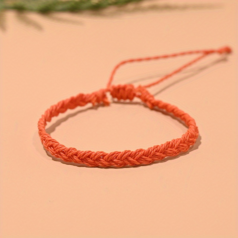 New 10PCS Handmade Braided Woven Friendship Red String Bracelet