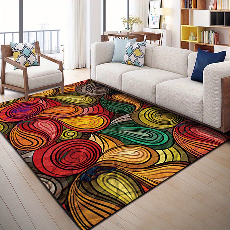 Abstract Colorful Sun Pattern Area Rugs, Non-slip Resistant Absorb Water  Carpet, Machine Washable, For Living Room Bedroom Nursery Room, Outdoor  Patio Garden Yard, Home Decor, Room Decor - Temu