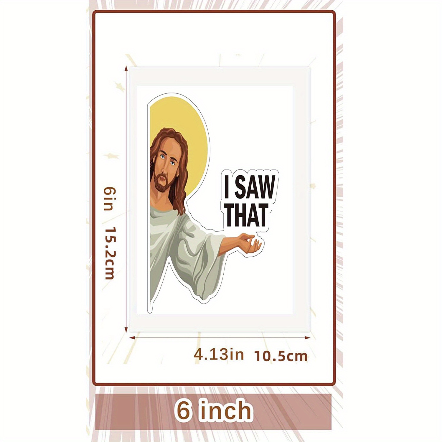 I Saw That Sticker Funny Bumper Stickers Vinyl - Temu