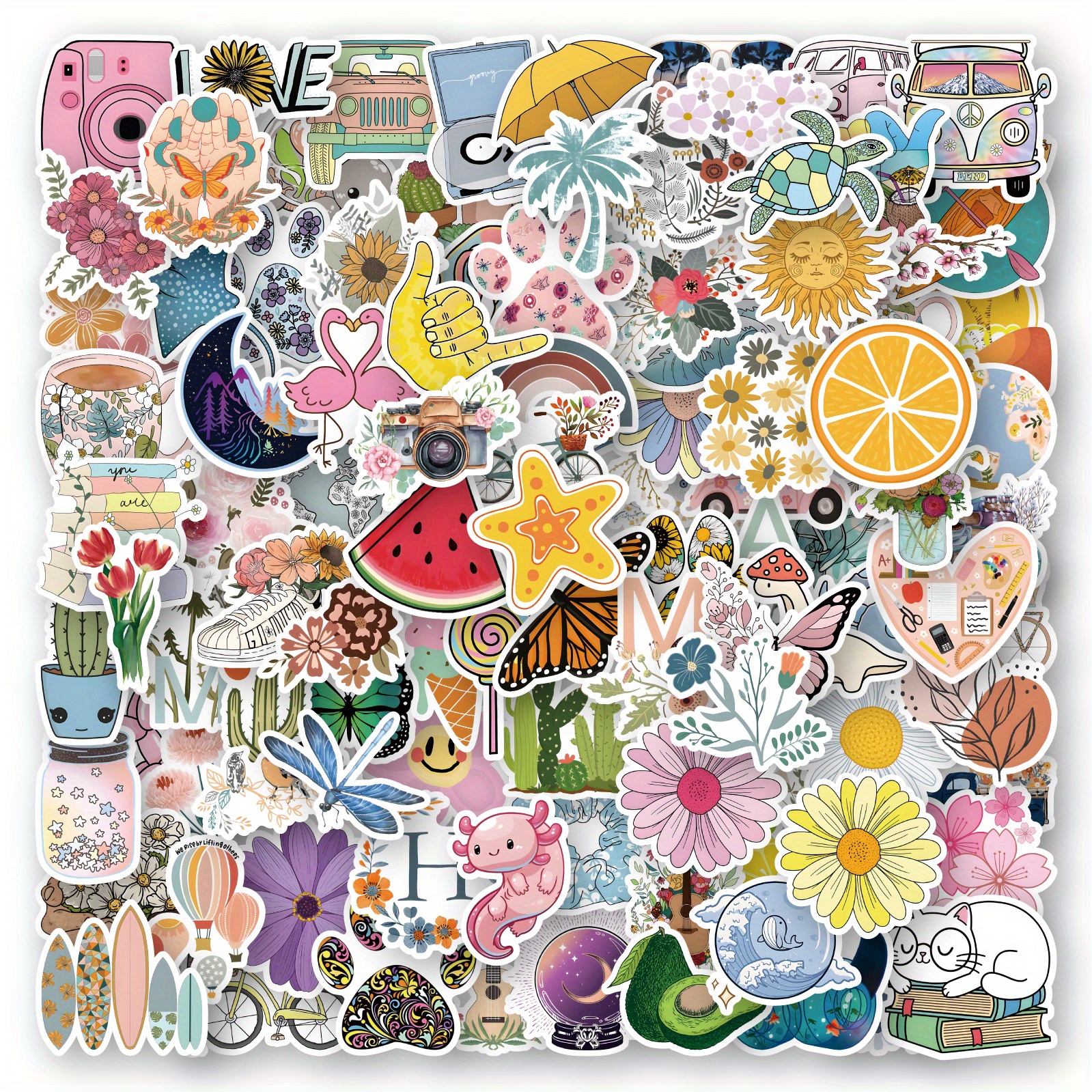  100 Pcs Cute Love Stickers for Kids - Waterproof Vinyl Stickers  for Hydroflask, Phone, Skateboard, Laptop - Aesthetic Sticker Packs for  Girls & Teens (Love) : Electronics