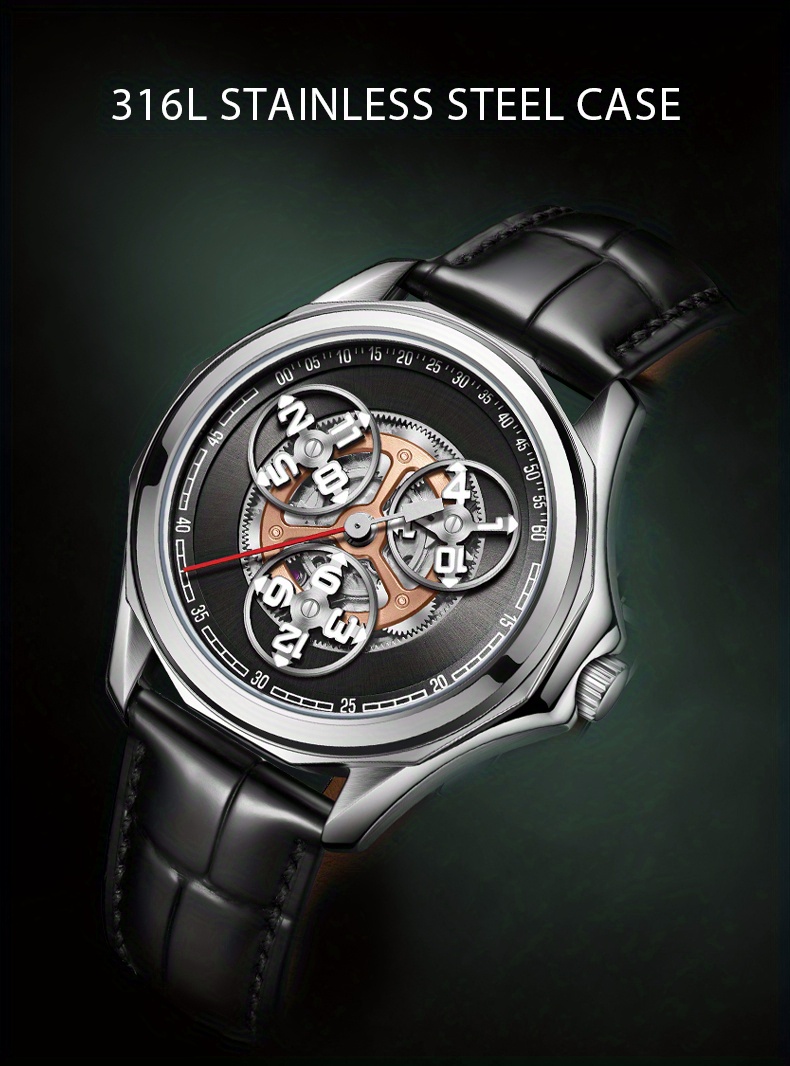 Rotor] Men's Watch Curve Engine Rotor Fully Automatic Temu