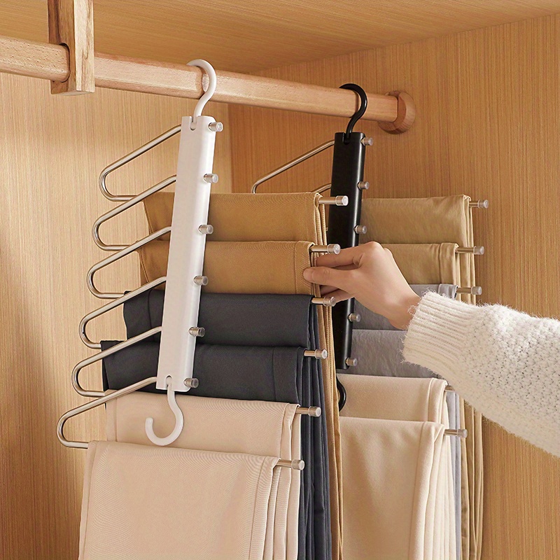 Stainless Steel Cloth Dryer Pants Rack Clothes Hangers Trousers