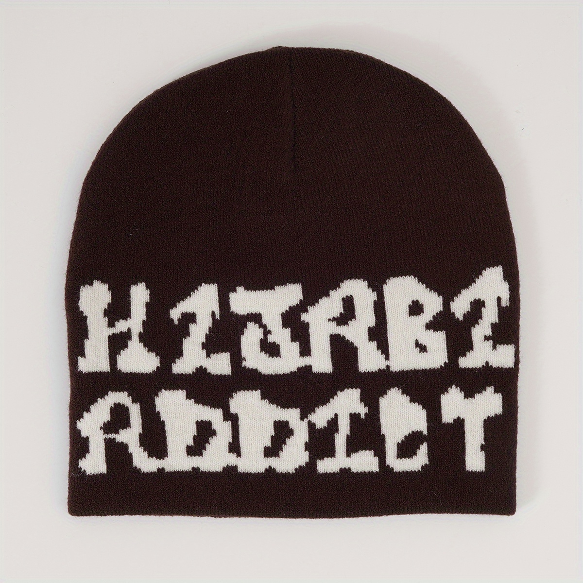 Letter Knitted Hat Breathable All-match Beanie Hat Woolen Hat