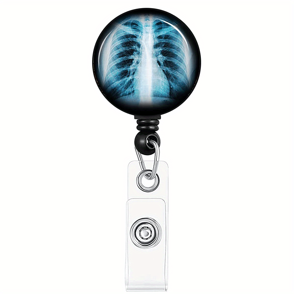 X-ray Badge Reel Retractable With Carabiner Belt Clip, Funny Retractable Id Badge  Holder Id Card Holder Name Badge Clip, Nurse Medical Teacher Student Office  Work Supplies - Temu Japan