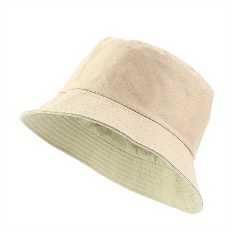 Plain Foldable Bucket Fisherman Hat For Women Men Fashion Soild Color Summer Hunting Hiking Outdoor Camo Sun Caps