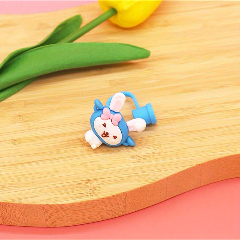 1piece Cartoon Cow Shaped Straw Cover, Straw Cap, Reusable Silicone Splash  Cover, Dust Plug, 7-8mm Straw Sealing Decoration Tool - AliExpress