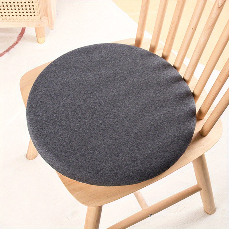 Round Cushion Mat Knitted Cotton Chair Cushion, Memory Foam Seat