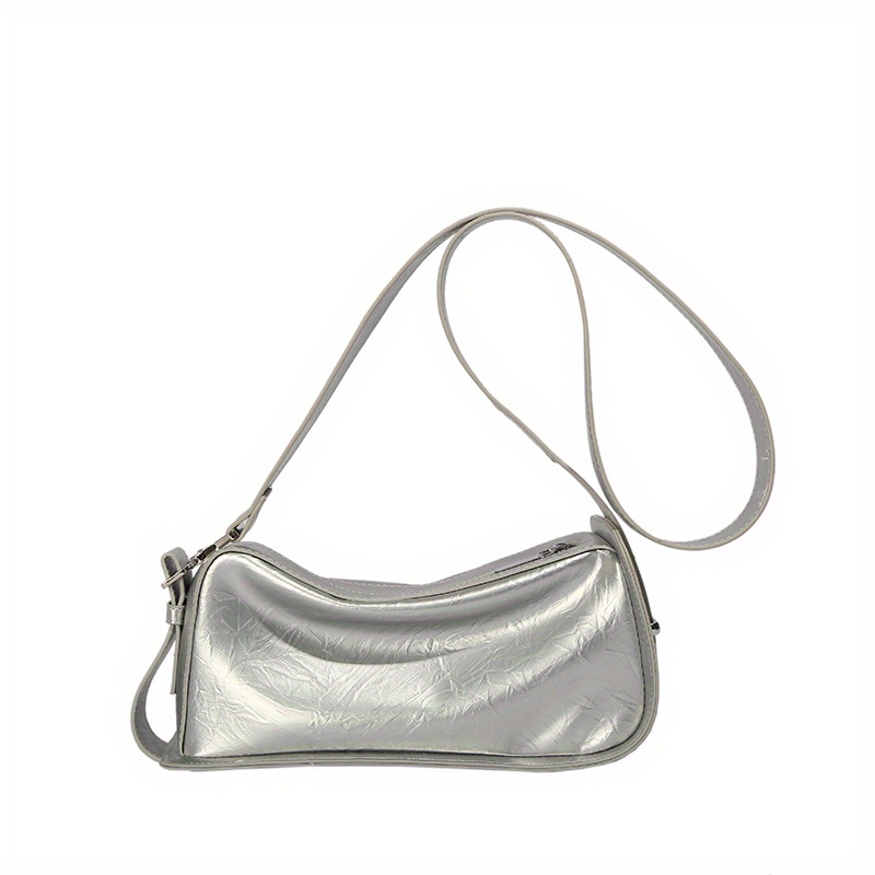 Solid Color Zipper Shoulder Bag With Little Pouch Stitching Detail Stylish Crossbody  Bag Adjustable Wide Strap Faux Leather Stain Resistant Versatile Shoulder  Bag - Bags & Luggage - Temu Austria