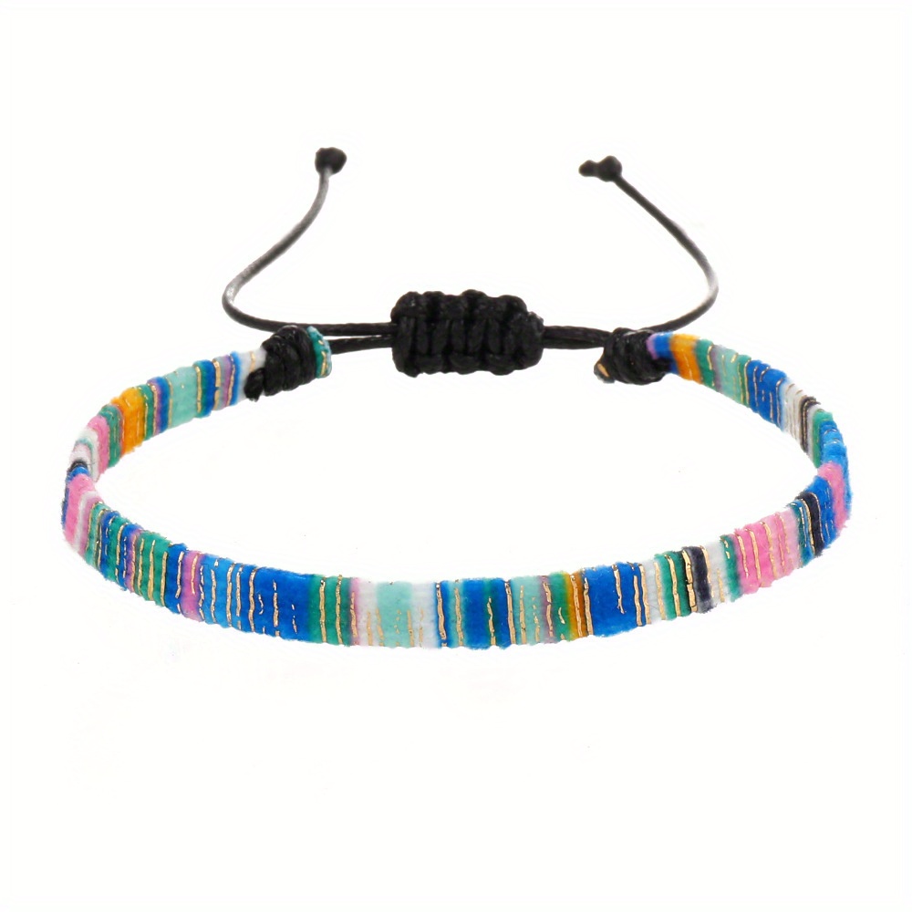 Colorful Woven Bracelet Anklet for Men