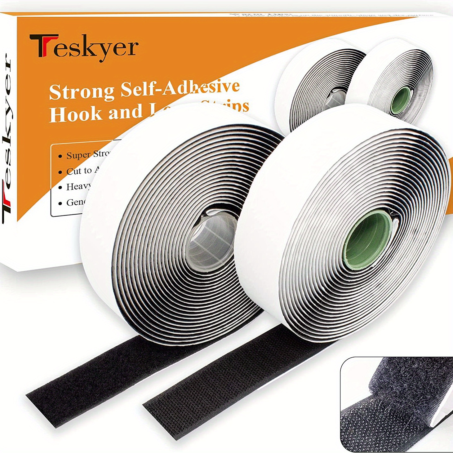 Heavy Duty Hook and Loop Strips with Strong Adhesive