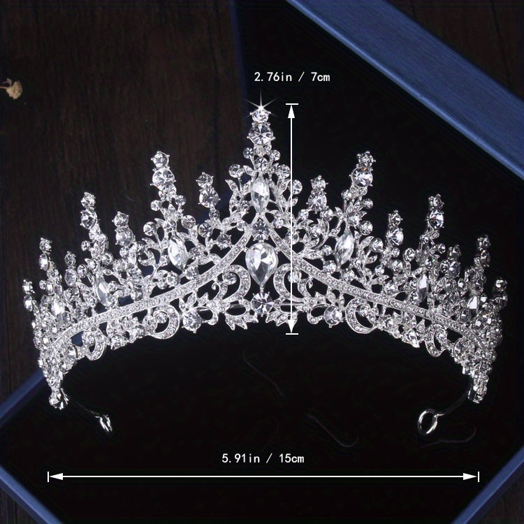 барокко корона свадебные украшения ободок свадебное платье аксессуары корона ожерелье серьги детали 1